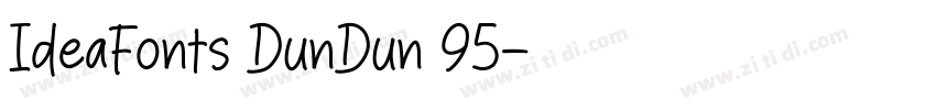 IdeaFonts DunDun 95字体转换